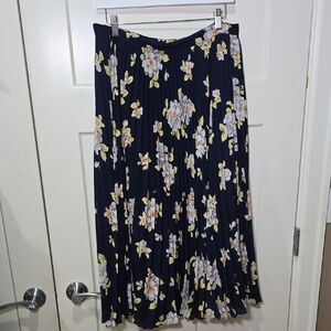 AUSTIN HILL Vintage Floral Pleated Union Made Skirt